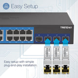 TRENDnet 10G RJ-45 Copper SFP+ Module, Convert A Standard SFP+ Slot In