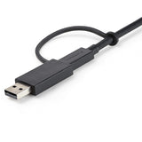 StarTech.com 3ft (1m) USB-C Cable with USB-A Adapter Dongle - Hybrid 2