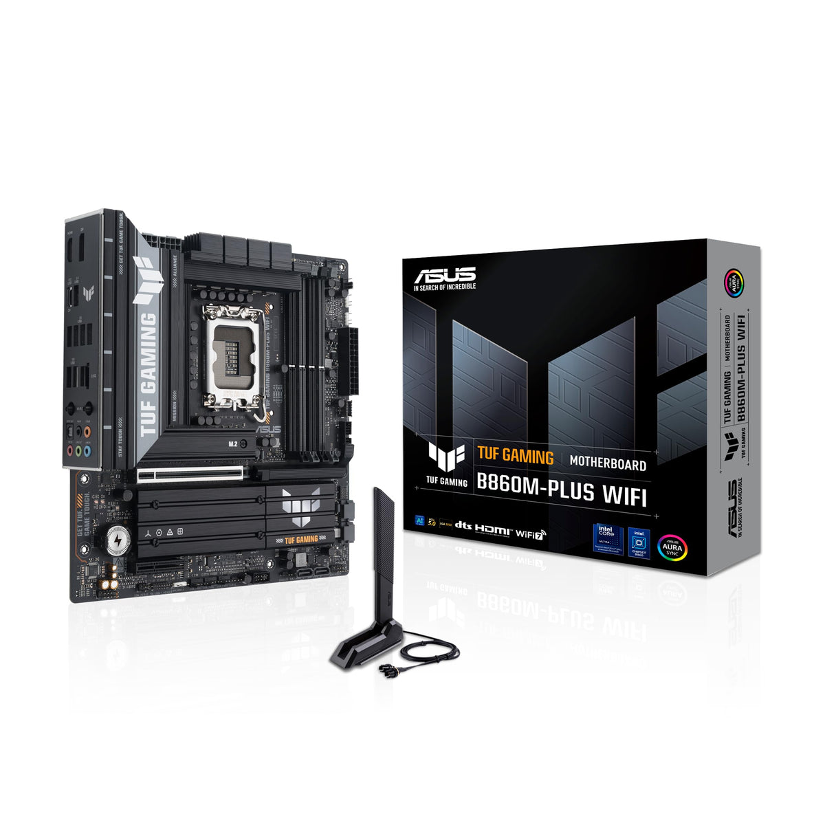ASUS TUF Gaming B860M-PLUS WiFi B860 LGA 1851 mATX Motherboard, Intel