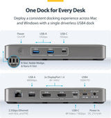 USB-C DOCK-4K Quad MONITOR-100W PD
