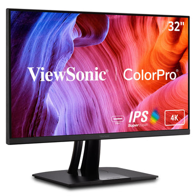 ViewSonic VP3256-4K 32 Inch 4K UHD IPS Ergonomic Monitor with Ultra-Th