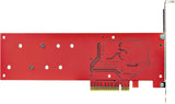 Carte adaptateur double SSD M.2 PCIe StarTech.com, PCIe x8 / x16 vers double NVMe