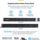 Multiprise PDU rackmontée 12 prises TAA