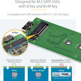 StarTech.com M.2 SSD Enclosure for M.2 SATA SSDs - USB 3.1 (10Gbps) wi