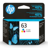 Cartouche d'encre trois couleurs originale HP 63, compatible avec les imprimantes HP DeskJet 1112, 2