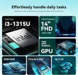 Ordinateur portable Asus B1402CGA 14 pouces Intel Core i3