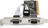 StarTech.com PCI Serial Parallel Combo Card - Dual RS232 Ports (DB9) &