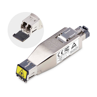 StarTech.com Gigabit Fiber to RJ45 Ethernet Media Converter Dongle, Op