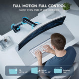 DESK MOUNT QUAD MONITOR ARM VESA 27 INCH