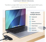 StarTech.com Hub USB-C 4 ports, USB 3.0 (5 Gb/s), USB-C vers 4 ports USB-A, auto-alimenté