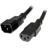 StarTech.com 10ft (3m) Power Extension Cord, C14 To C13, 10A 125V, 18A