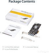 Carte adaptateur PCIe SuperSpeed USB 3.0 à 2 ports StarTech