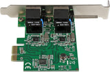 StarTech.com Dual Port PCIe Network Card - Low Profile - RJ45 Port - R