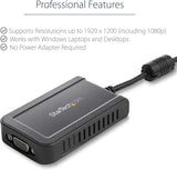 StarTech.com USB2VGAE3 USB to VGA External Video Card Multi Monitor Ad