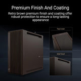 ASUS ProArt PA602 Wood Edition Retro Brown E-ATX Mid-Tower Case with T