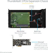 Châssis d'extension PCIe StarTech Thunderbolt 3, boîtier externe avec