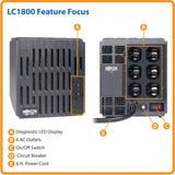 Tripp Lite LC1800 Conditionneur de Ligne 1800W AVR Parafoudre 120V 15A 60Hz 6 Sorties