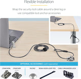 StarTech.com 25-Pack Universal Laptop Lock 6.6ft (2m), Serialized Secu
