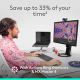 Souris sans fil ergonomique Logitech MX Master 4 avec performances avancées