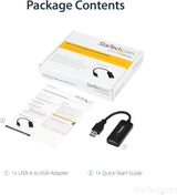 StarTech.com Adaptateur d'affichage USB 3.0 vers VGA 1920x1200, pilote intégré