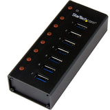 StarTech.com Hub USB 3.0 à 7 ports - Boîtier en métal - Fixation sur bureau ou mur