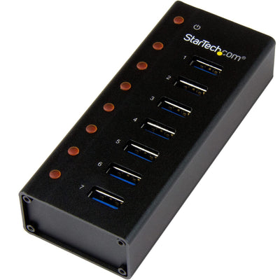 StarTech.com 7 Port USB 3.0 Hub - Metal Enclosure - Desktop or Wall Mo