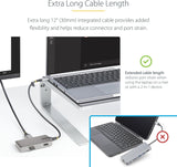 USB C Multiport Adapter 4K 60HZ HDMI VIDEO/5GBPS USB HUB/100W PD