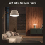 Philips Hue Smart LED A19 Bulb, Warm White Light 2700K, E26 Base, 10.5