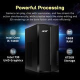 Acer VVN4720GT-ED11 W11P Intel Ci5-14400T 16 Go de SDRAM DDR5 512 Go de SSD M.2 2280 PCI-E Gen4 Intel UHD Graphics 770 Gigabit LAN
