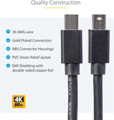 StarTech.com 6ft (2m) Mini DisplayPort Cable - 4K x 2K Ultra HD Video