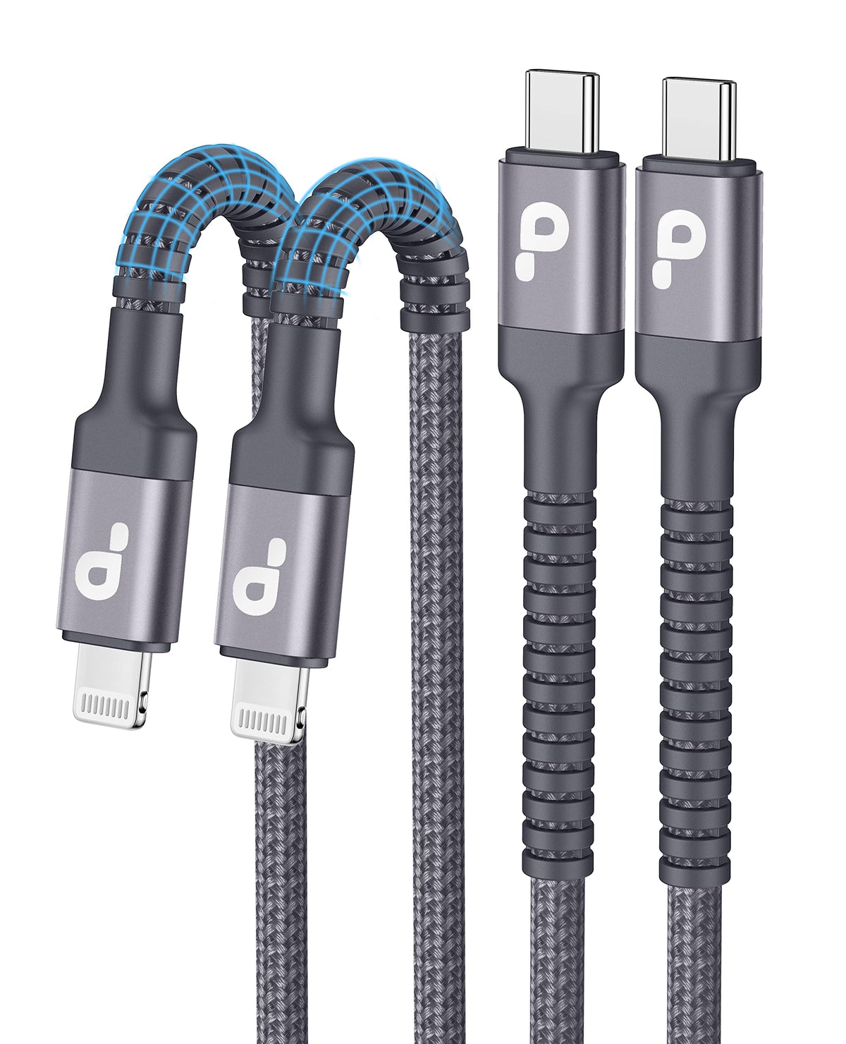 Câble USB C vers Lightning 3 pieds, lot de 2 [Certifié MFI] USB-C vers Ligh pour Apple