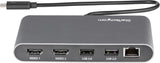 StarTech.com Dual-Monitor Thunderbolt Mini Dock, 4K 60Hz HDMI, Driverl