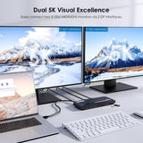 USB-C USB-A Dock UNIV Triple Monitor Laptop Docking Station