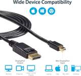 StarTech 6ft Mini DisplayPort to DisplayPort 1.2 Cable, 4K x 2K UHD mD