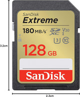 Western Digital SDSDXGN-128G-GNCIN, Extreme GO, SDXC UHS-I, 230/110MB/S, C10, U3, V30, RPD1, W/JC, 4X6 Blister, Global