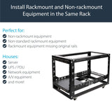 StarTech.com 3U Universal Server Rack Rails - Fixed Mounting Rails - 1
