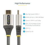 StarTech.com 6ft (2m) HDMI 2.1 Cable 8K - Certified Ultra High Speed H