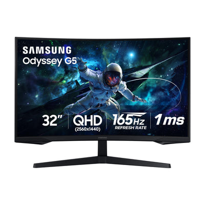 Samsung Odyssey 32 inch Curved Gaming Monitor (2,560 x 1,440) G55C QHD