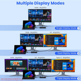 Station d'accueil Surface, triple écran 4K@60Hz via HDMI, DP et USB-C,