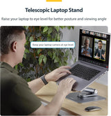 Support portable télescopique StarTech.com, base pivotante à 360°, orientable