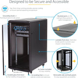 Startech RK2536BKF 25U Knock-Down Server Rack 36in Cabinet