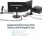 StarTech.com 7 Port USB 3.0 Hub - Desktop USB Hub with Power Adapter -