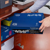 Brother Original TN436BK Super High-Yield Black Toner Cartridge, Highe