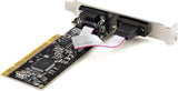 StarTech.com PCI Serial Parallel Combo Card - Dual RS232 Ports (DB9) &