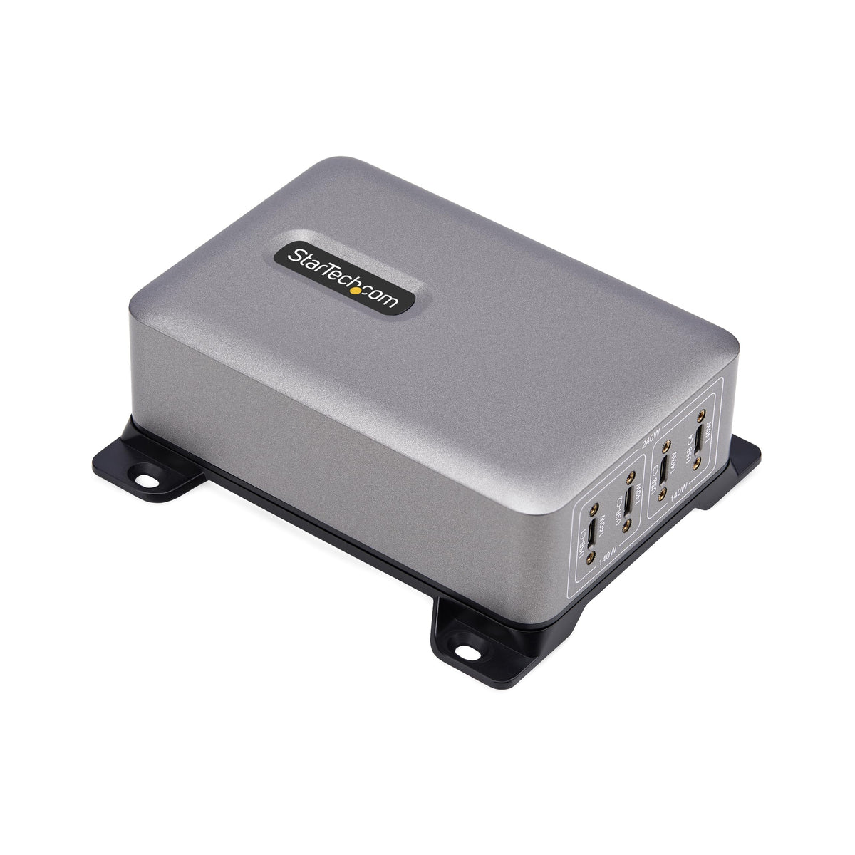 StarTech.com 4-Port USB-C Charging Station, 240W GaN Charger Block for