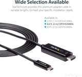 StarTech.com 6ft (2m) USB C to HDMI Cable - 4K 60Hz USB Type C to HDMI
