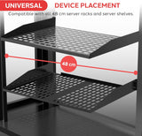 2U ADJUSTABLE VENTED SLIDING RACK SHELF