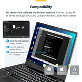 StarTech.com NOTECONS02 KVM Console to Laptop USB 2.0 Portable Crash C