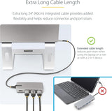 StarTech.com USB-C Docking Station for Windows and ChromeOS, Triple 4K