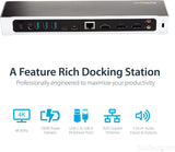 StarTech USB-C Dock Triple 4K Monitor 2x DP+HDMI 100W